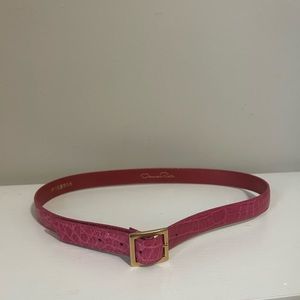 Oscar de la renta waist leather belt small